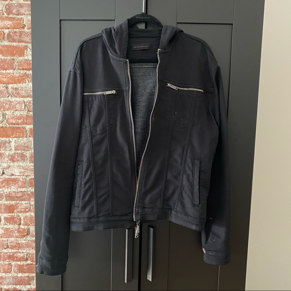 John Varvatos Star USA Zip Up Hoodie Jacket SZ M